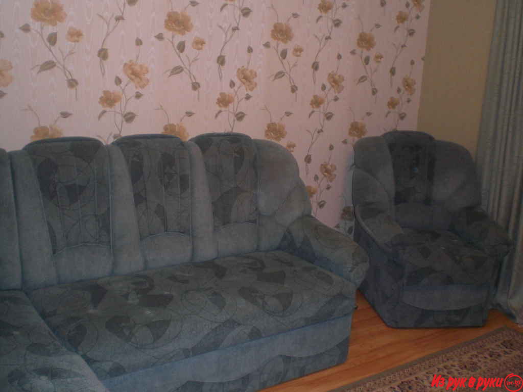 Продам угловой диван и кресло БУ в Заславле