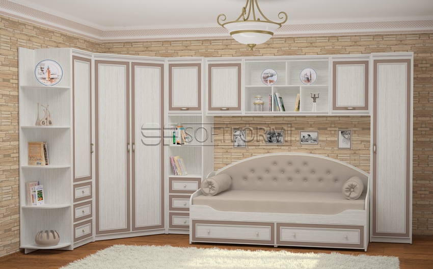 Стенка в детскую комнату 13, СТРЕКОЗА, Софтформ (Softform), Беларусь
