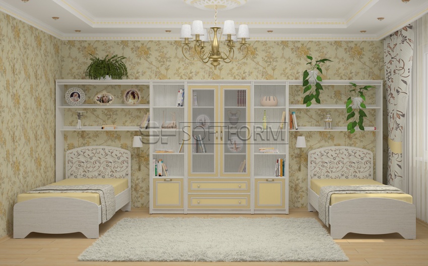 Комплект мебели для двух детей 9, СТРЕКОЗА, Софтформ (Softform), Беларусь