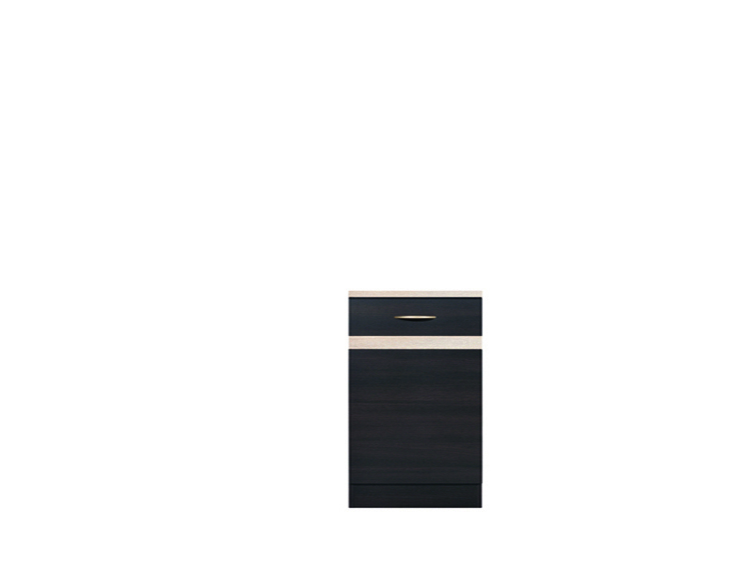 Шкаф нижний D1D-50/82 L/P, ЮНОНА (JUNONA), БРВ (Black Red White), Беларусь