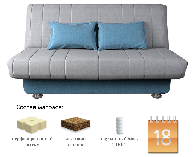 Диван-кровать Бон Софт Блисс 04-07, Сонит (Sonit), Беларусь