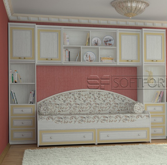 Стенка для ребенка 20, СТРЕКОЗА, Софтформ (Softform), Беларусь